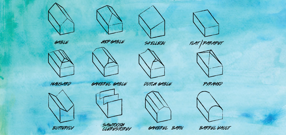 Common roof styles found on coastal home designs